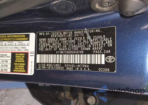 2013 Toyota Avalon Limited z USA, uszkodzony, nr VIN 4T1BK1EB6DU040788